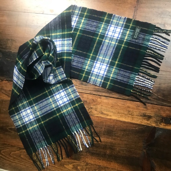 Blarney Woolen Mills Plaid Lambs Wool Scarf - Picture 5 of 7